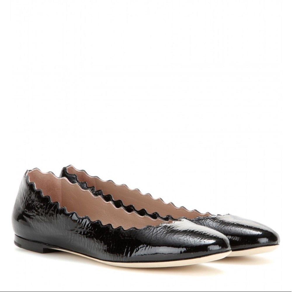 Chloe Lauren Scalloped Flats